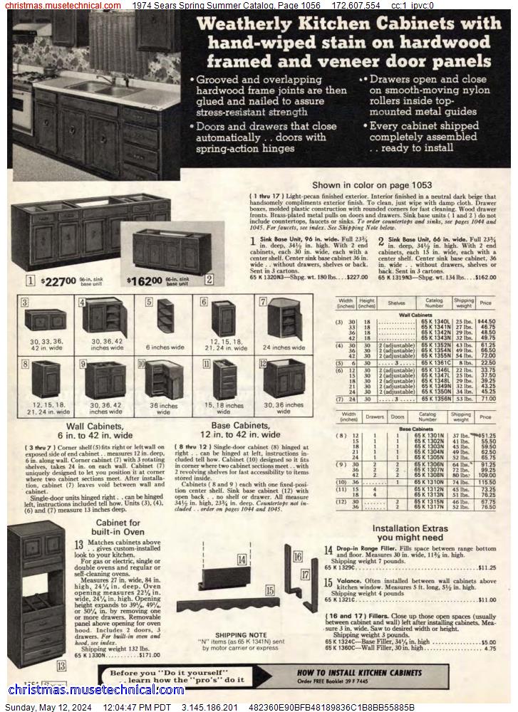 1974 Sears Spring Summer Catalog, Page 1056