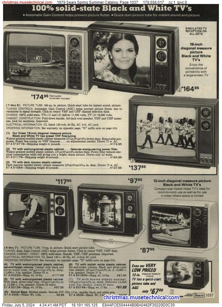 1979 Sears Spring Summer Catalog, Page 1037