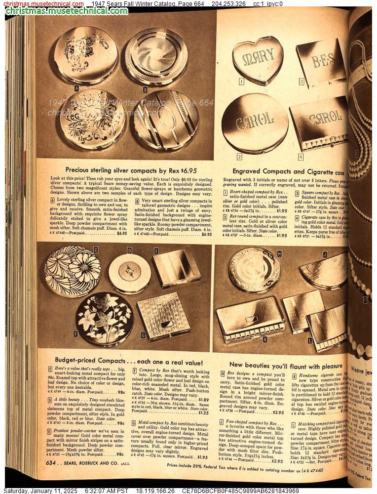 1947 Sears Fall Winter Catalog, Page 664