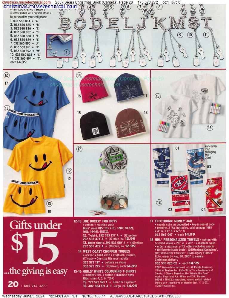 2007 Sears Christmas Book (Canada), Page 20