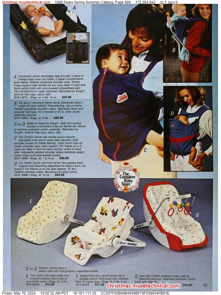 1988 Sears Spring Summer Catalog, Page 589