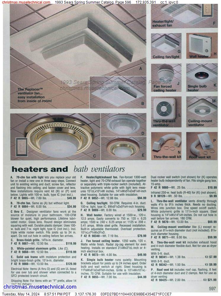 1993 Sears Spring Summer Catalog, Page 596