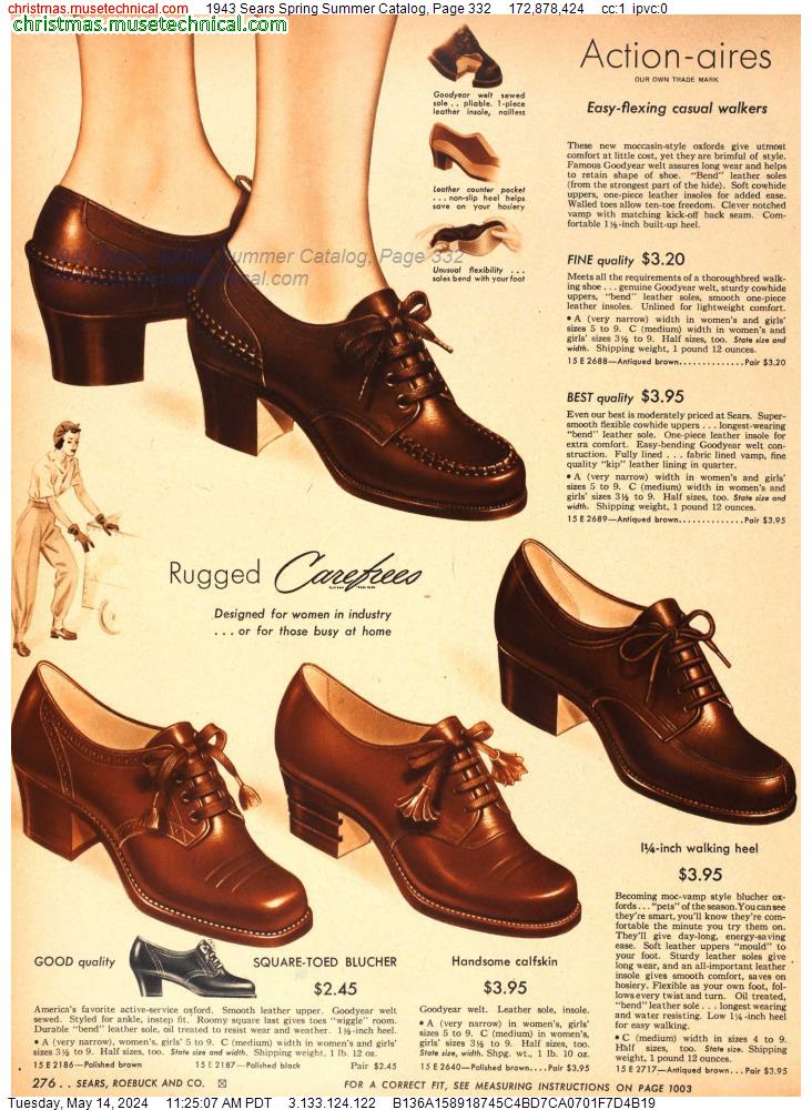 1943 Sears Spring Summer Catalog, Page 332