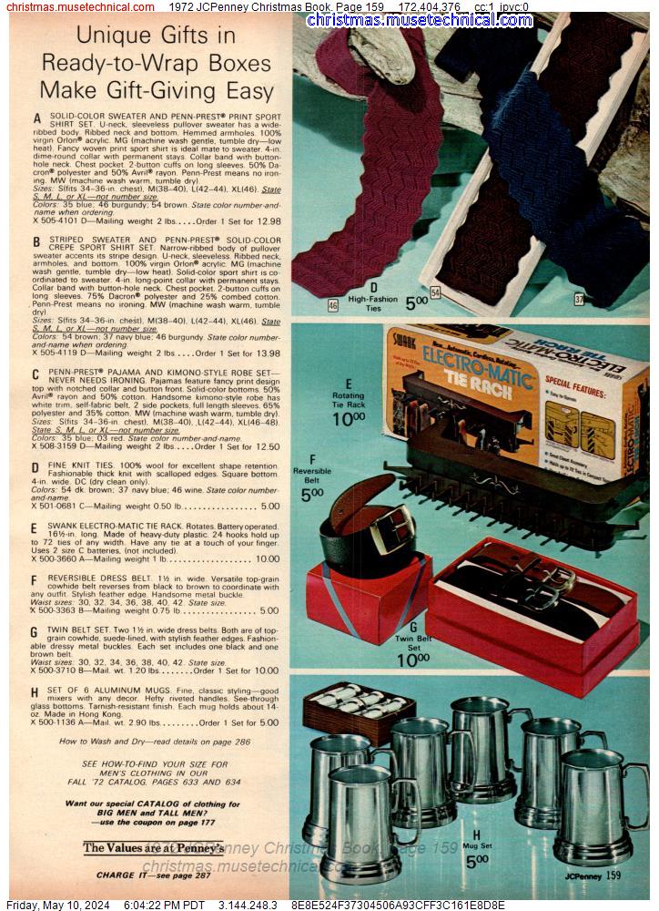 1972 JCPenney Christmas Book, Page 159