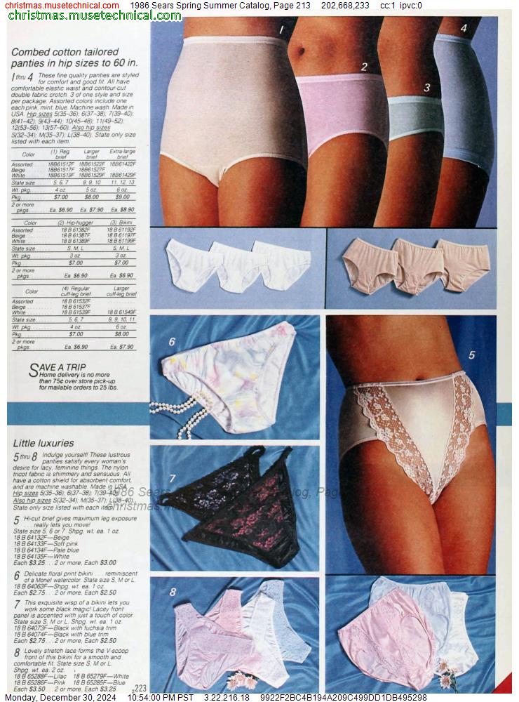 1986 Sears Spring Summer Catalog, Page 213