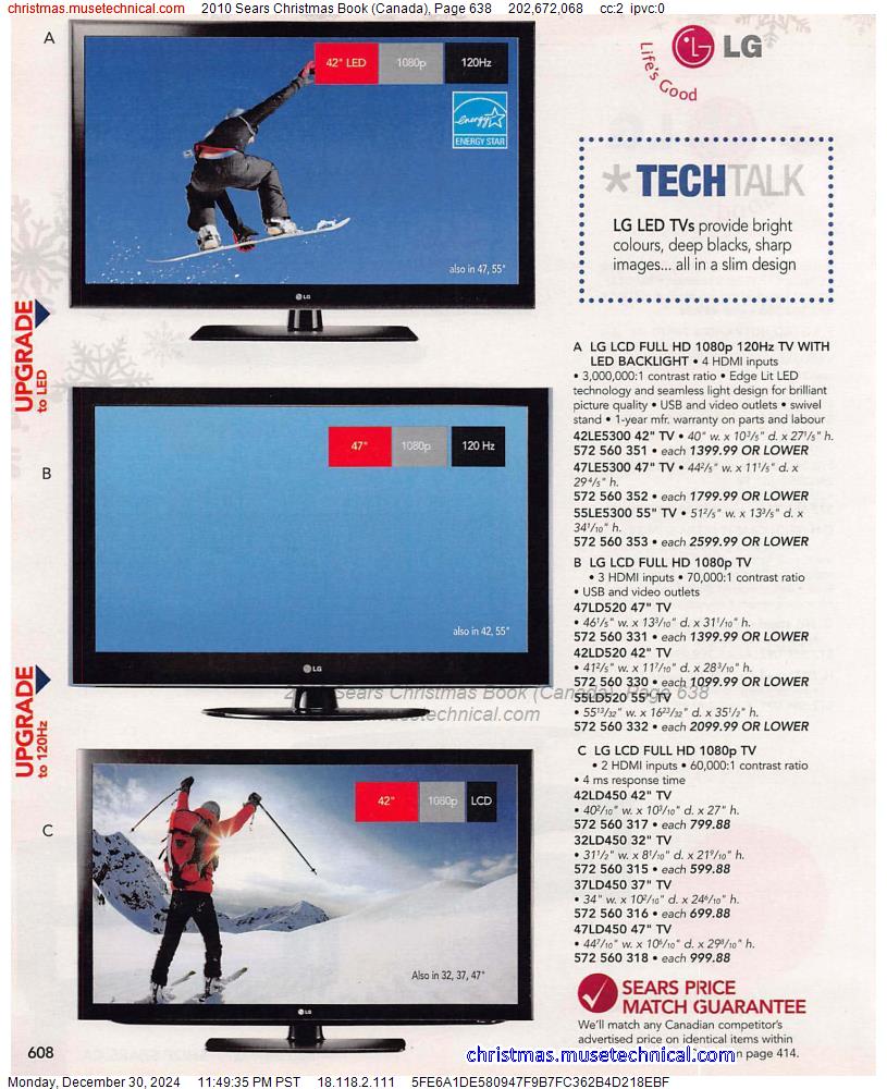 2010 Sears Christmas Book (Canada), Page 638