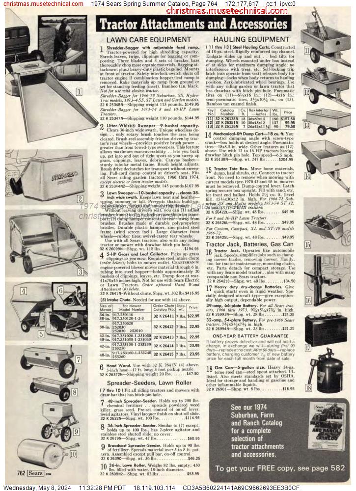 1974 Sears Spring Summer Catalog, Page 764