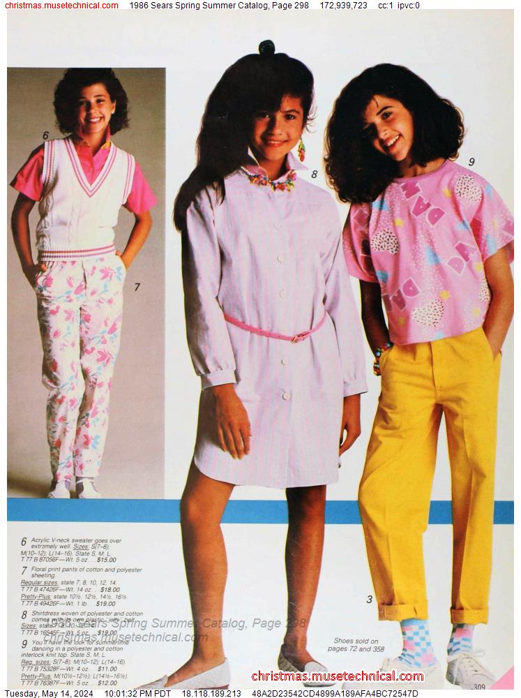 1986 Sears Spring Summer Catalog, Page 298