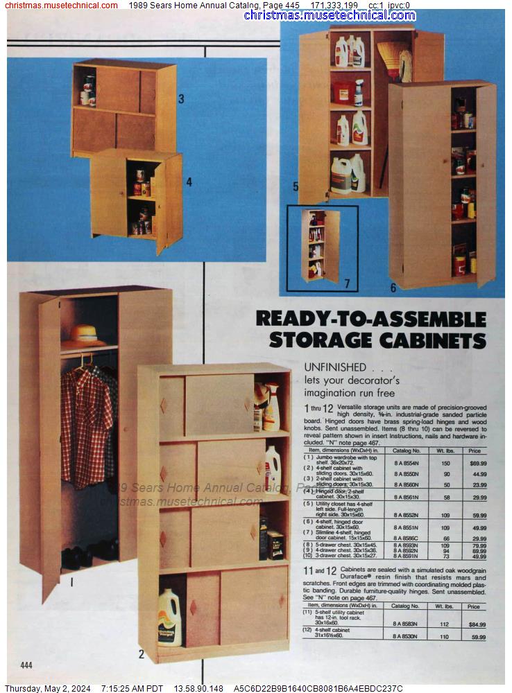 1989 Sears Home Annual Catalog, Page 445