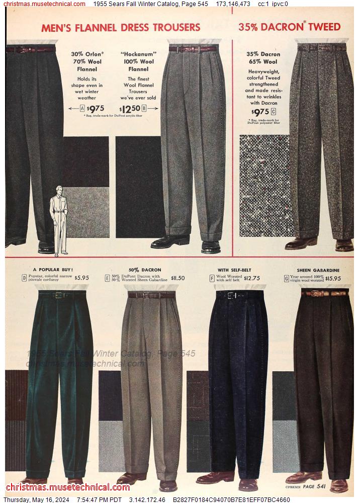 1955 Sears Fall Winter Catalog, Page 545