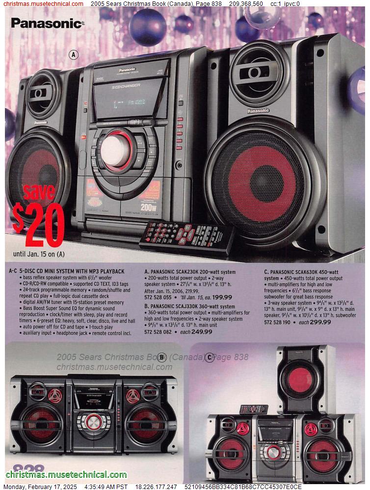 2005 Sears Christmas Book (Canada), Page 838