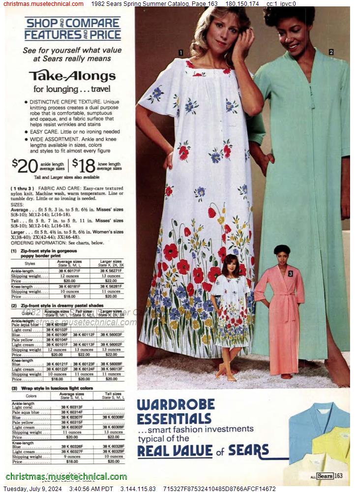 1982 Sears Spring Summer Catalog, Page 163