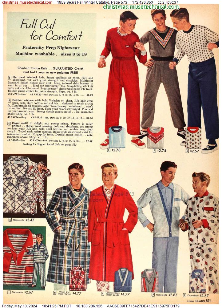 1959 Sears Fall Winter Catalog, Page 573