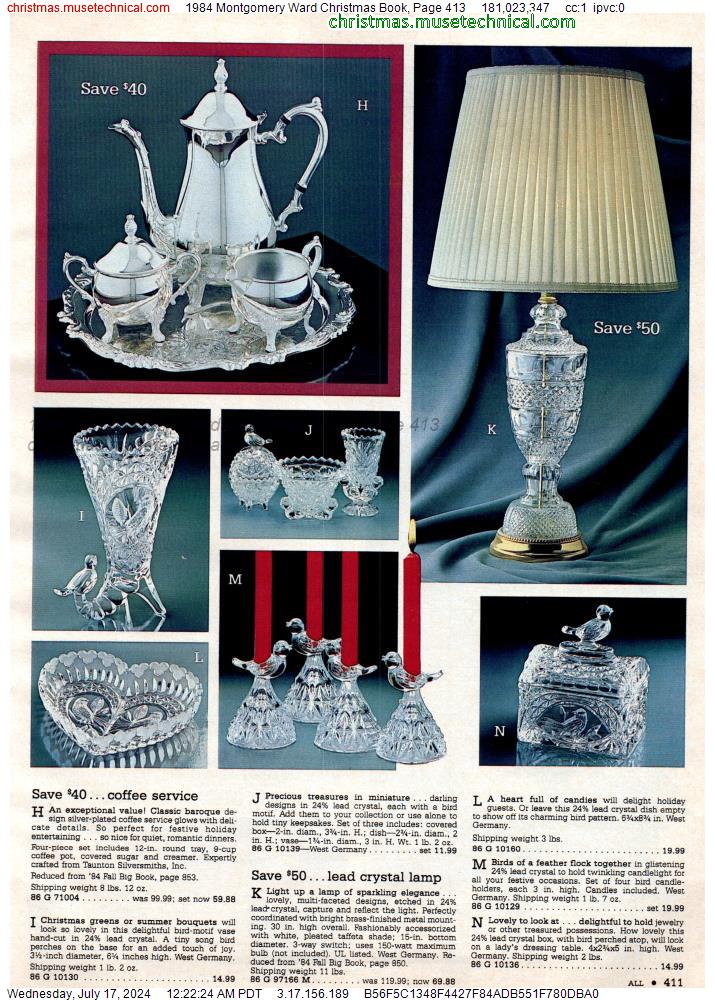 1984 Montgomery Ward Christmas Book, Page 413