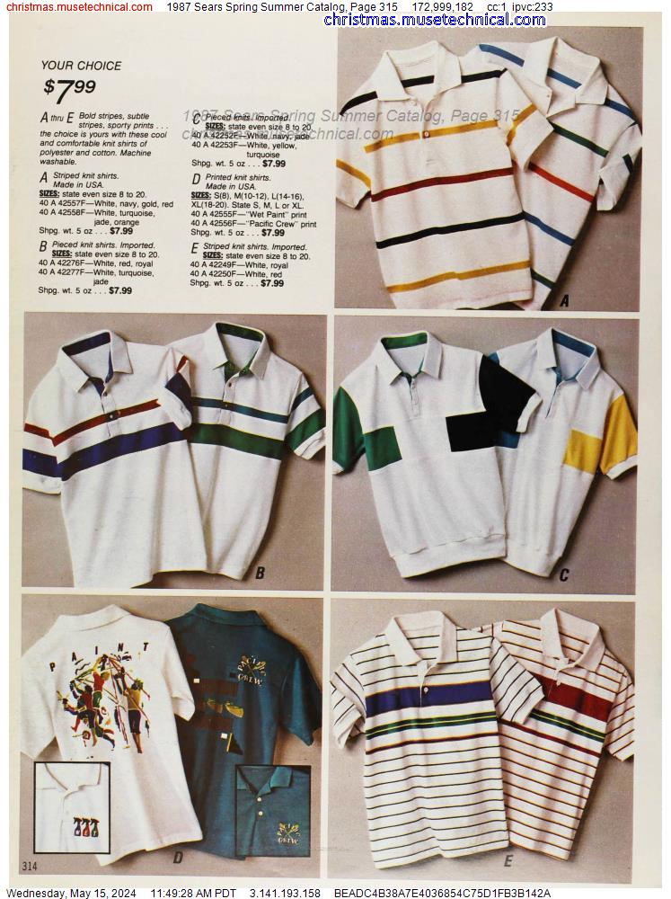 1987 Sears Spring Summer Catalog, Page 315