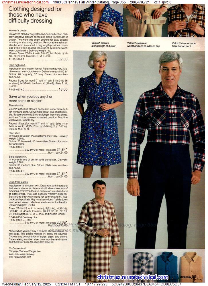 1983 JCPenney Fall Winter Catalog, Page 355