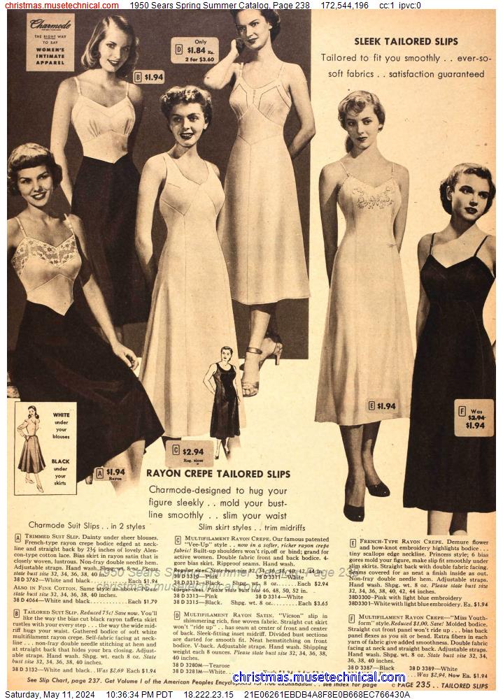 1950 Sears Spring Summer Catalog, Page 238
