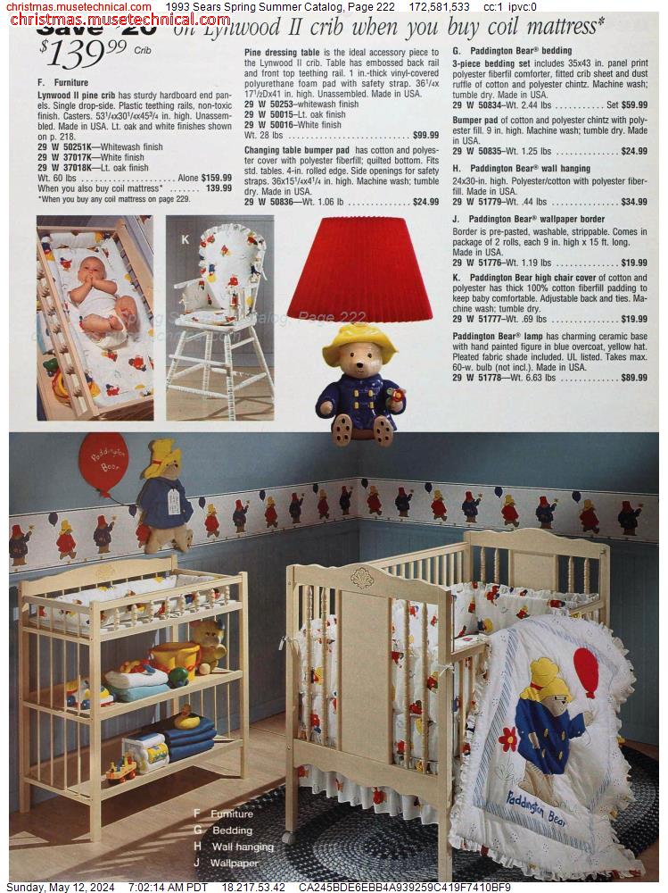 1993 Sears Spring Summer Catalog, Page 222