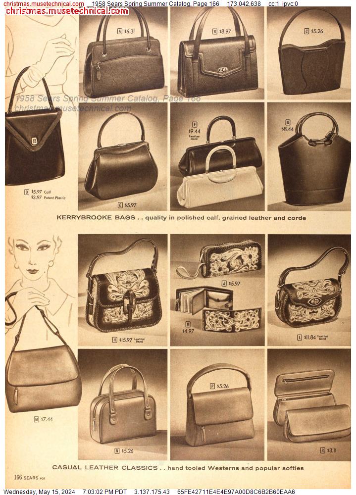 1958 Sears Spring Summer Catalog, Page 166