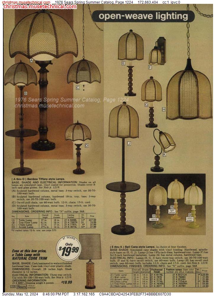 1976 Sears Spring Summer Catalog, Page 1224