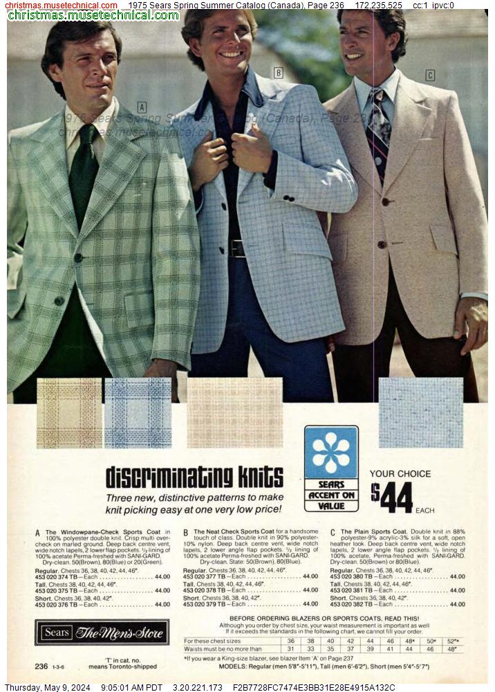 1975 Sears Spring Summer Catalog (Canada), Page 236