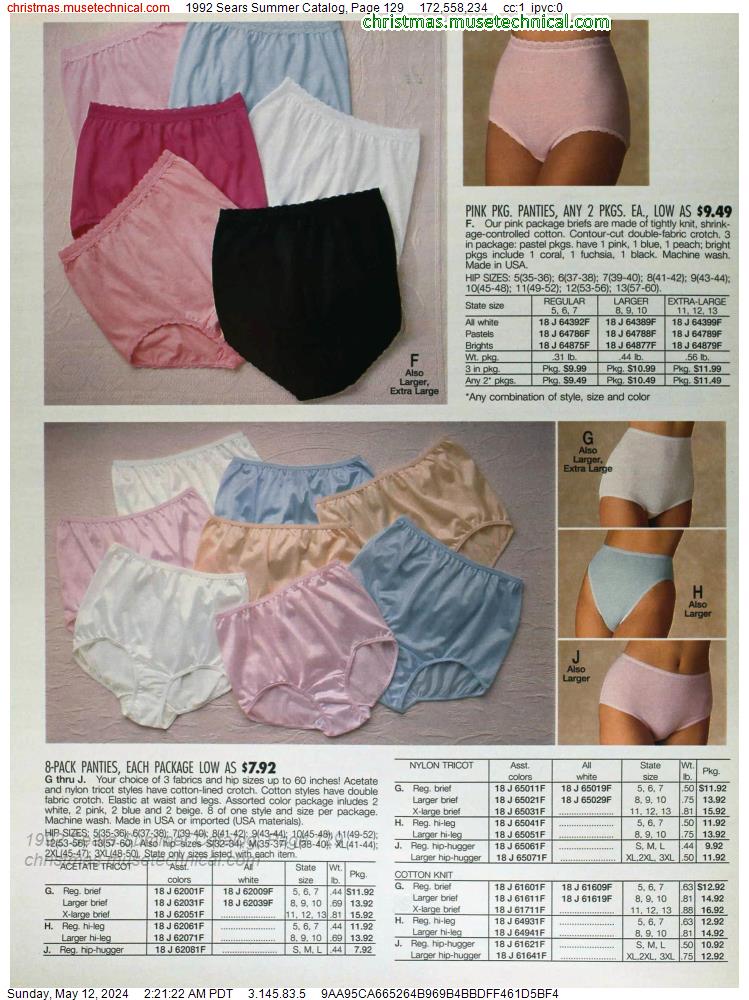 1992 Sears Summer Catalog, Page 129