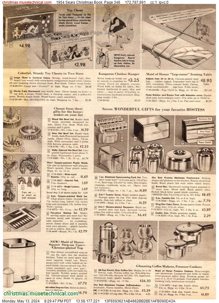 1954 Sears Christmas Book, Page 346