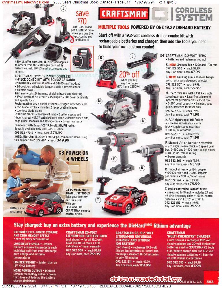 2008 Sears Christmas Book (Canada), Page 611