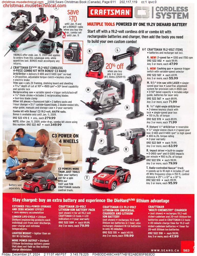 2008 Sears Christmas Book (Canada), Page 611