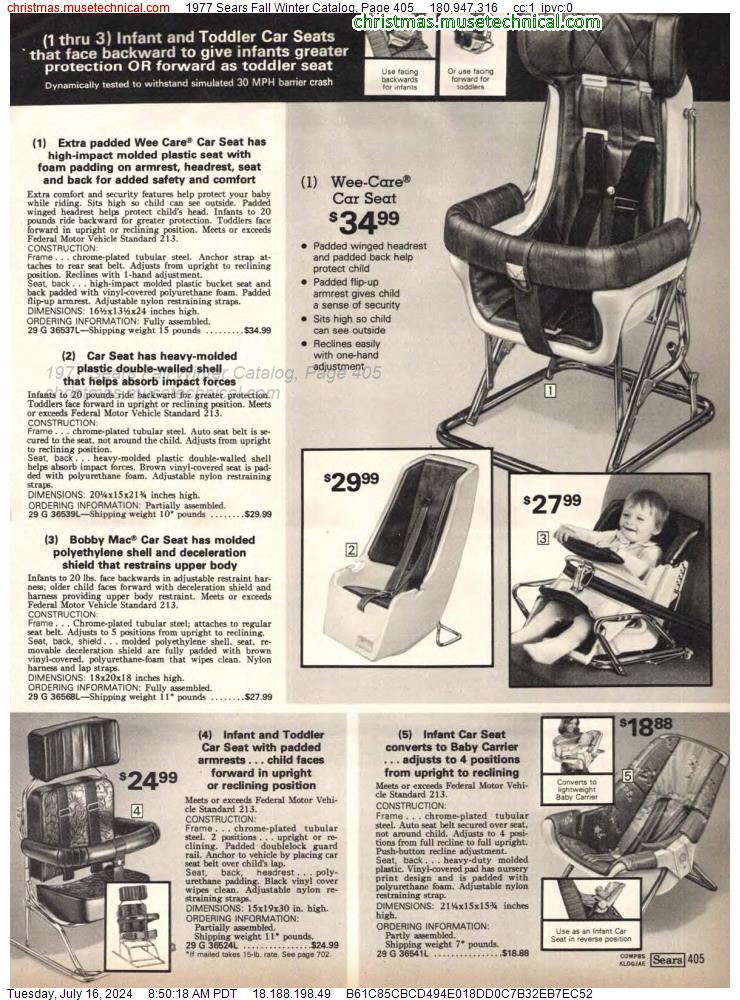 1977 Sears Fall Winter Catalog, Page 405