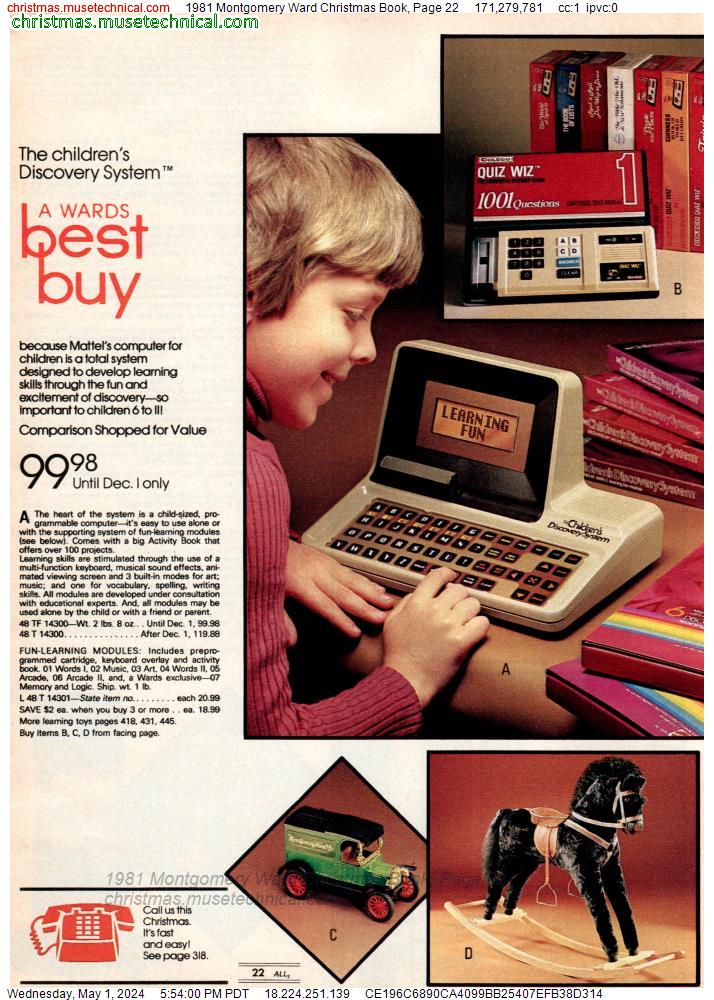 1981 Montgomery Ward Christmas Book, Page 22