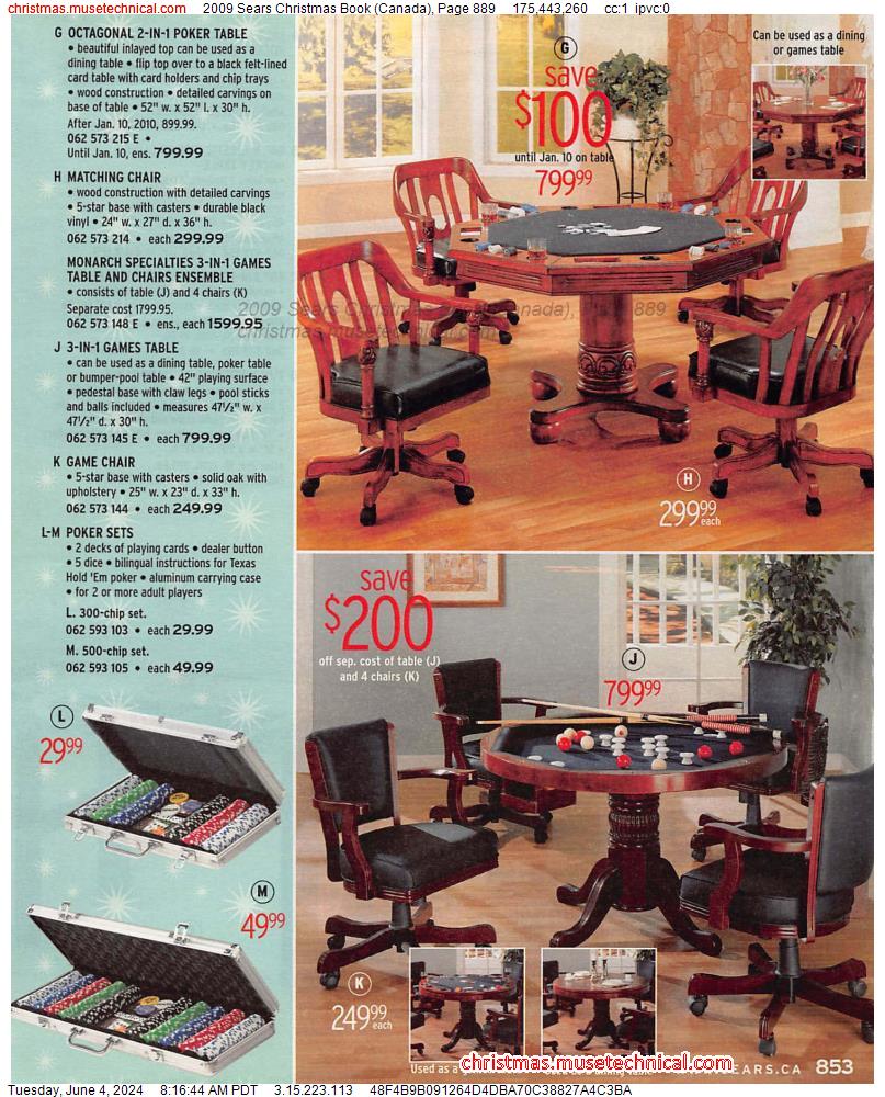 2009 Sears Christmas Book (Canada), Page 889