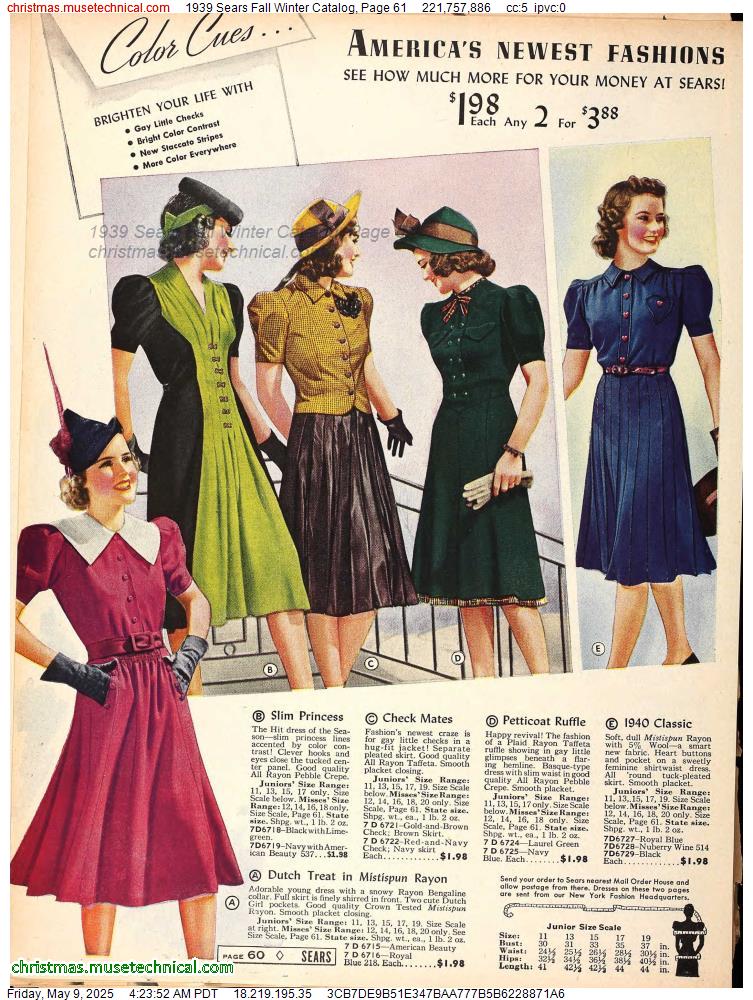 1939 Sears Fall Winter Catalog, Page 61
