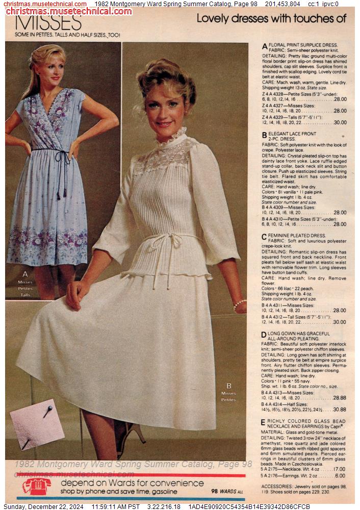 1982 Montgomery Ward Spring Summer Catalog, Page 98