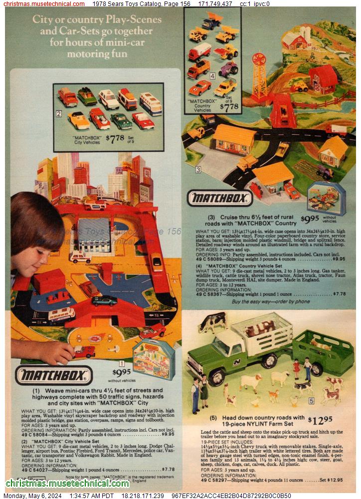 1978 Sears Toys Catalog, Page 156