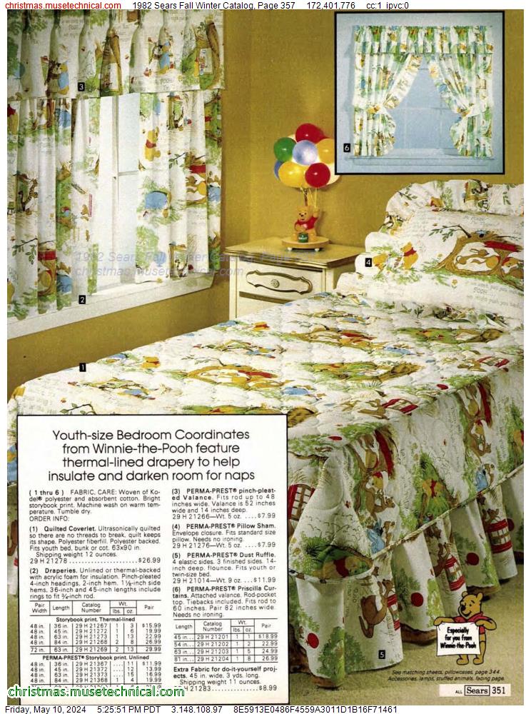 1982 Sears Fall Winter Catalog, Page 357