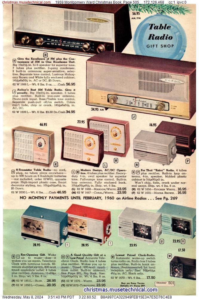 1959 Montgomery Ward Christmas Book, Page 505
