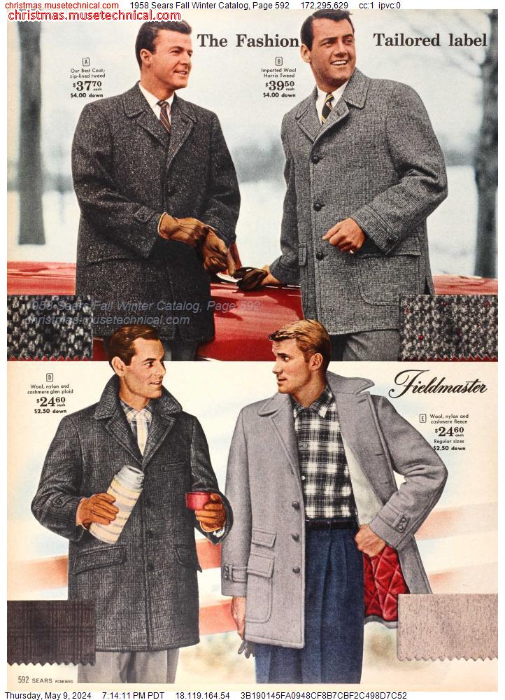 1958 Sears Fall Winter Catalog, Page 592