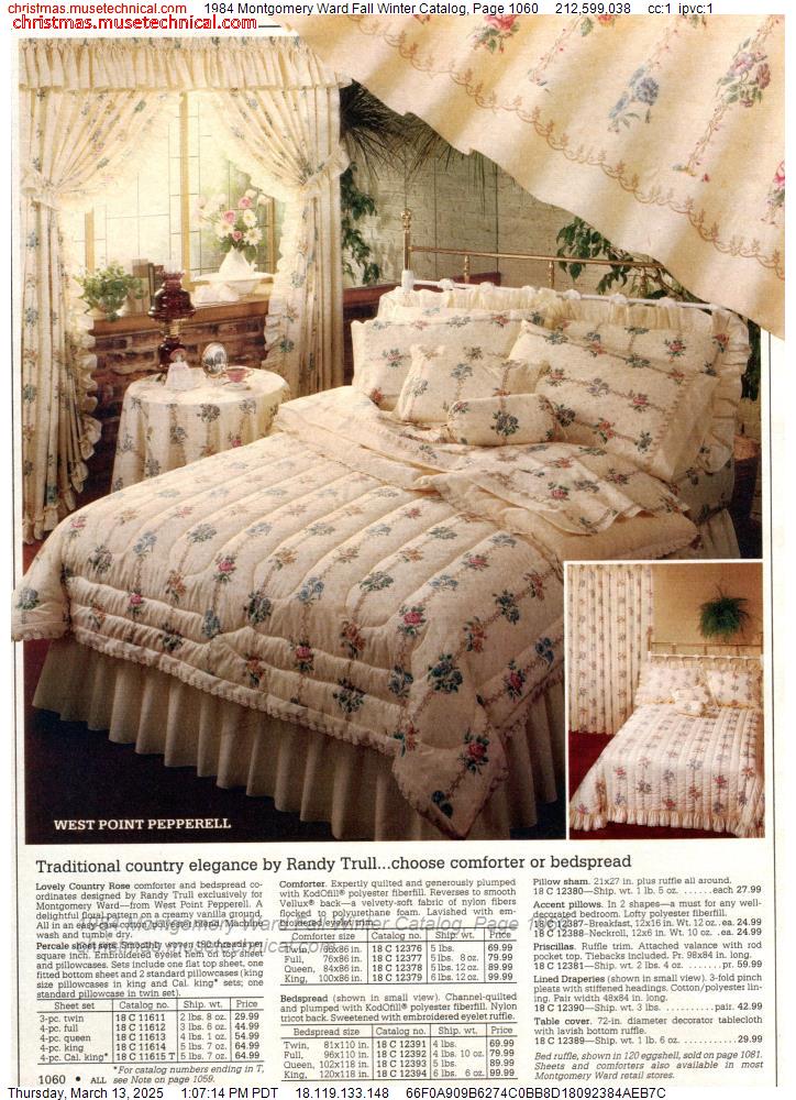 1984 Montgomery Ward Fall Winter Catalog, Page 1060