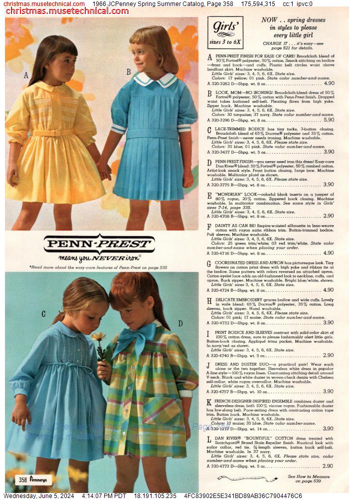 1966 JCPenney Spring Summer Catalog, Page 358