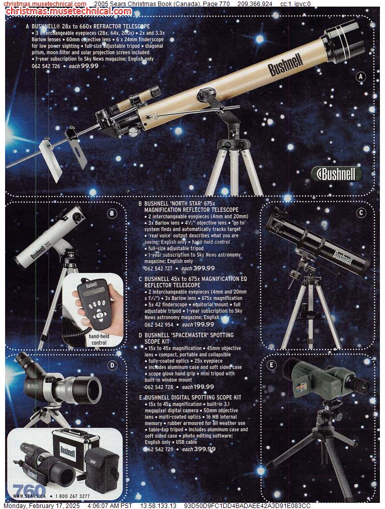 2005 Sears Christmas Book (Canada), Page 770