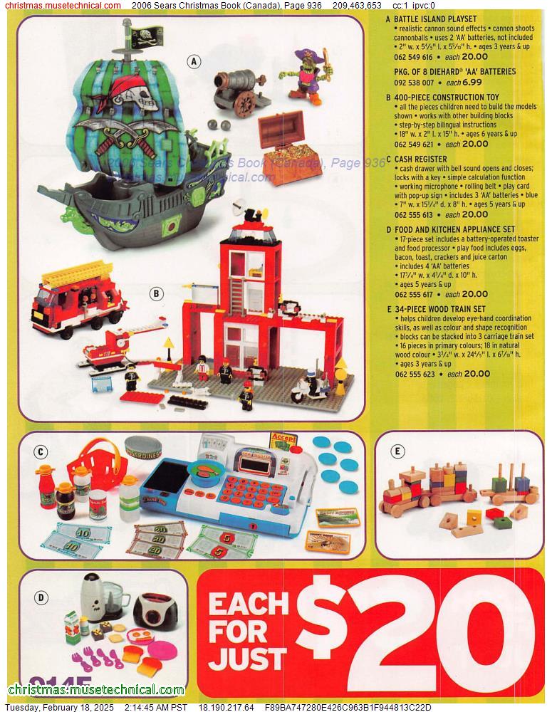 2006 Sears Christmas Book (Canada), Page 936