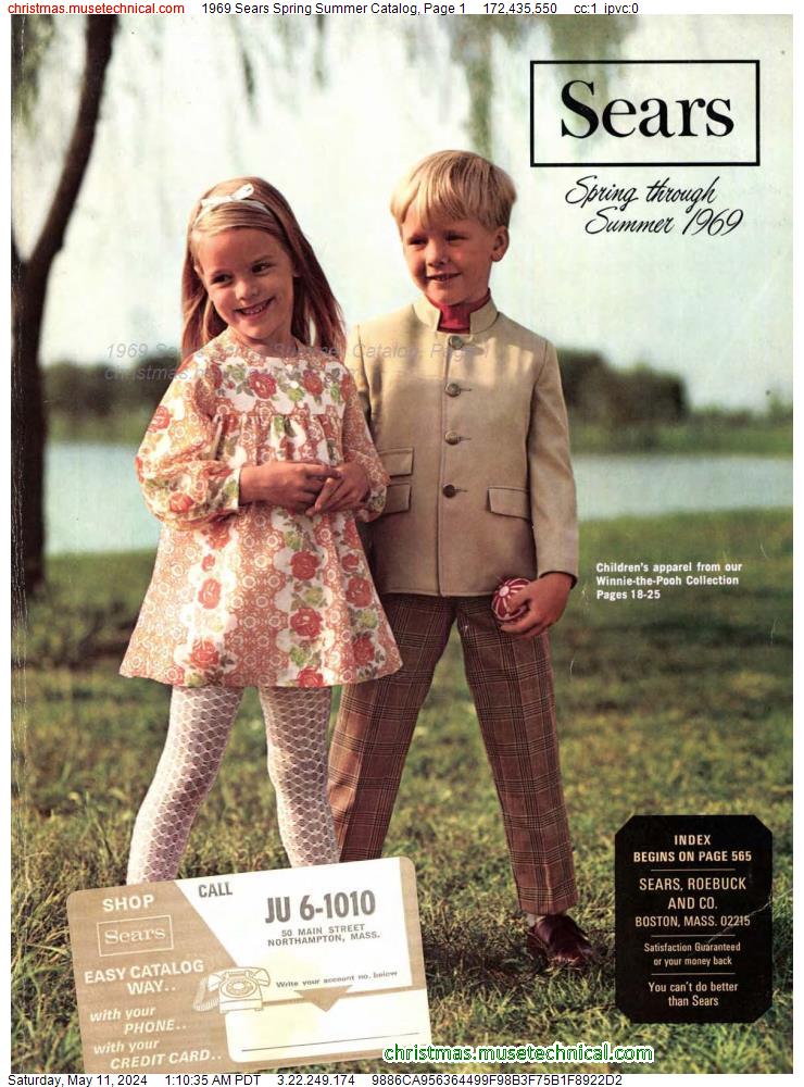 1969 Sears Spring Summer Catalog, Page 1