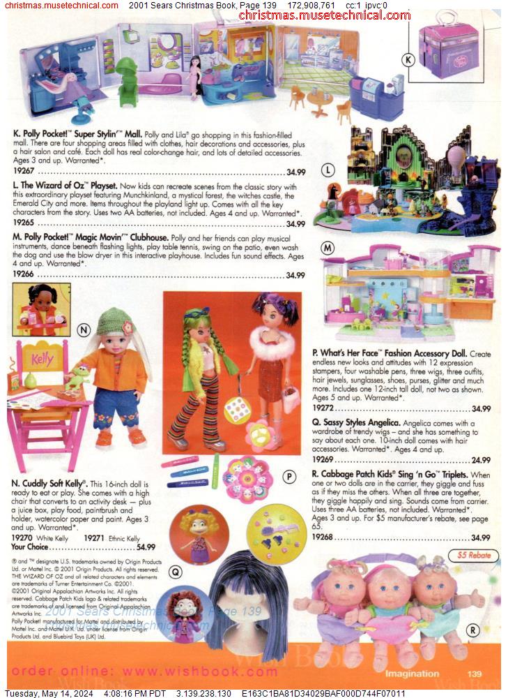 2001 Sears Christmas Book, Page 139