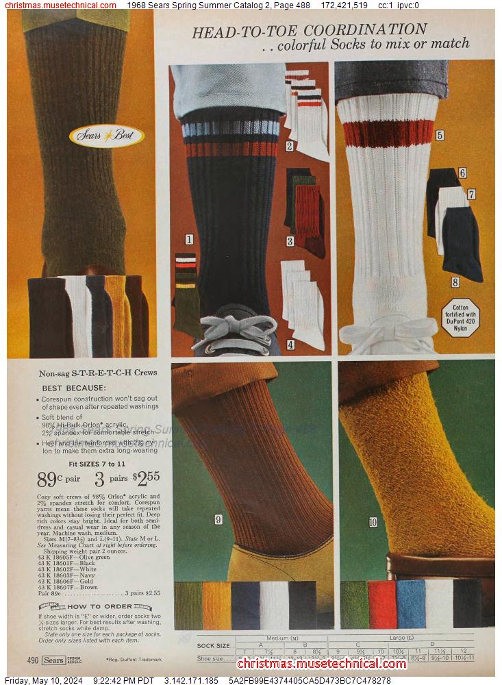 1968 Sears Spring Summer Catalog 2, Page 488