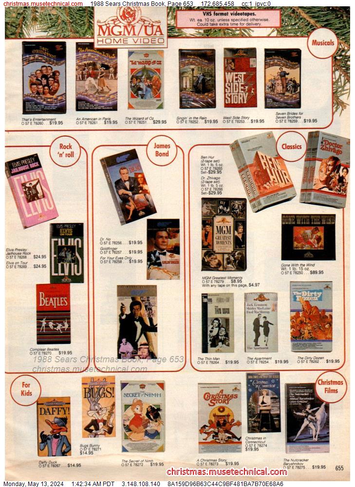 1988 Sears Christmas Book, Page 653