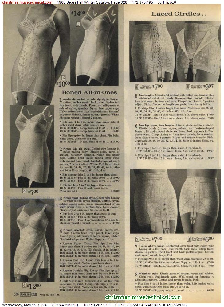 1968 Sears Fall Winter Catalog, Page 328
