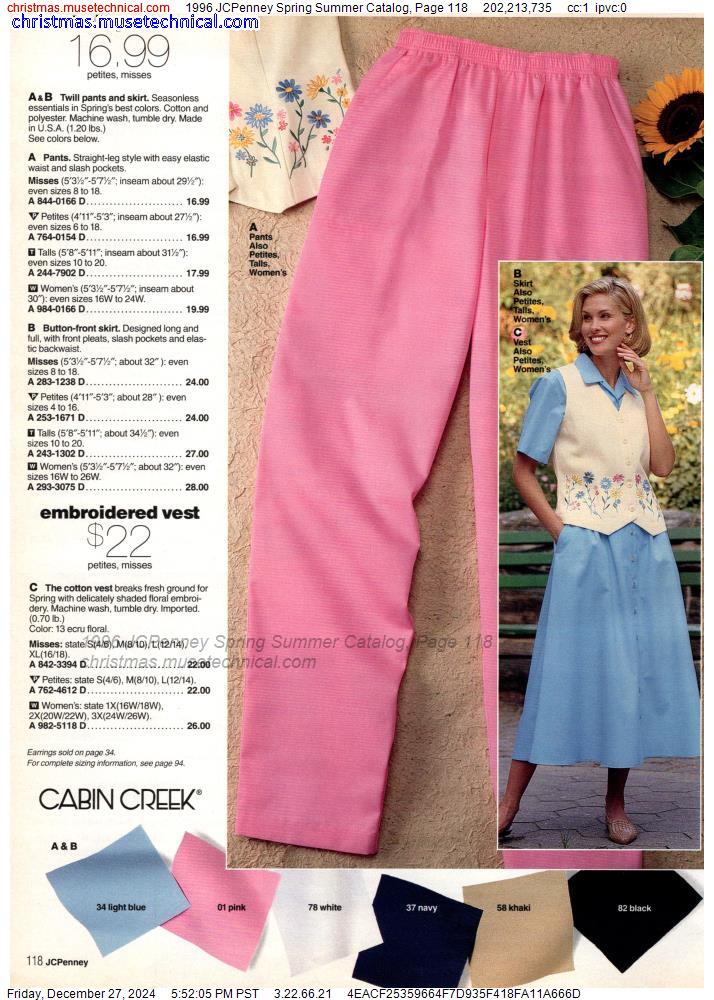 1996 JCPenney Spring Summer Catalog, Page 118