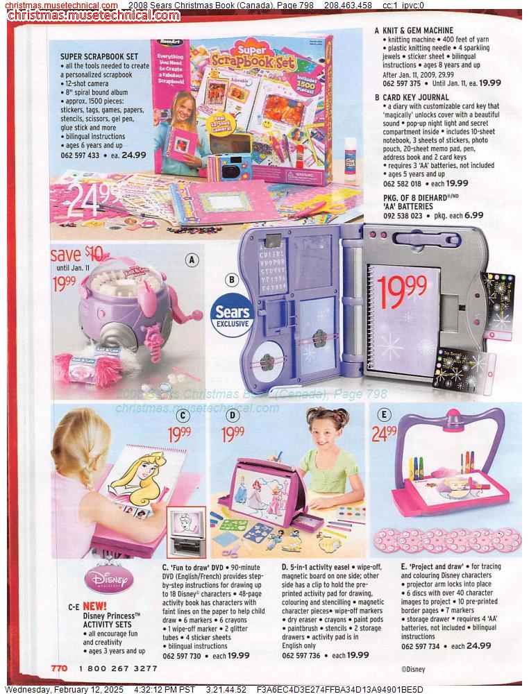 2008 Sears Christmas Book (Canada), Page 798