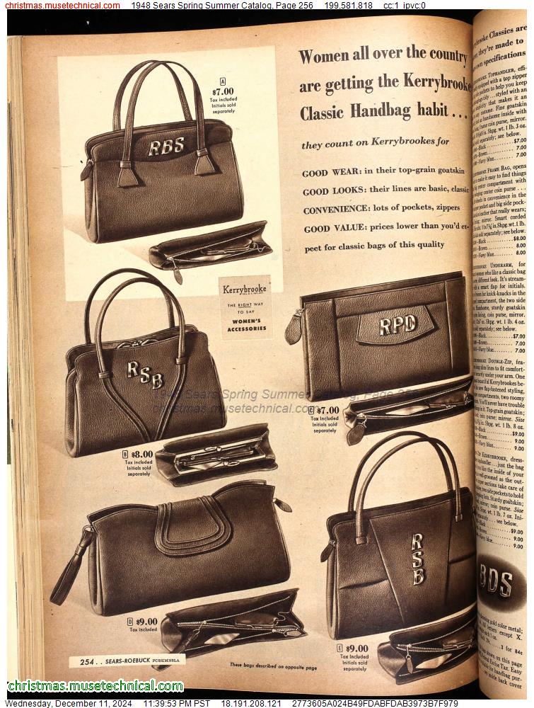 1948 Sears Spring Summer Catalog, Page 256